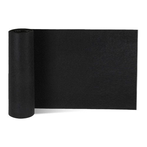 Black felt flower - black,