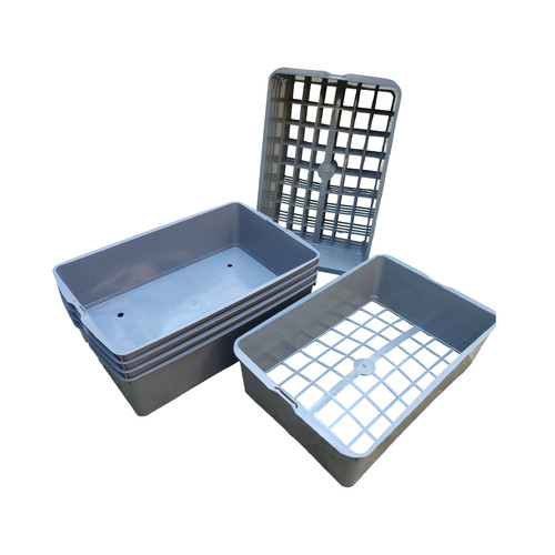 7cm square plant pot trays - plant,