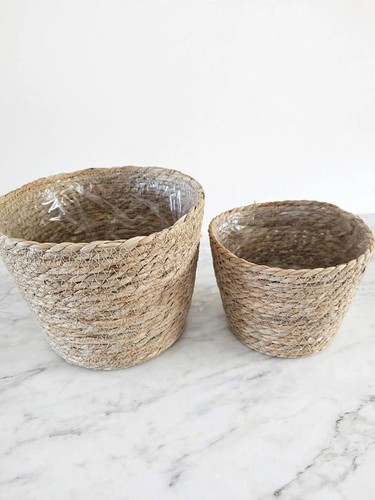 Woven plant pot - pot, set