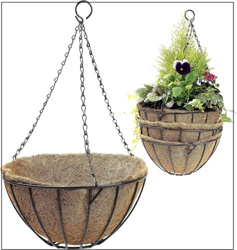 Pack hanging basket with - hanging,