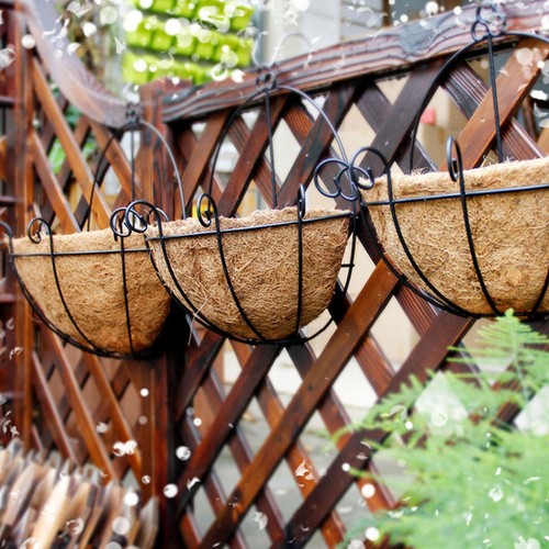3pcs metal hanging baskets - metal,