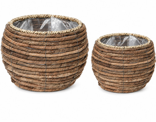 Set seagrass round plant - set,