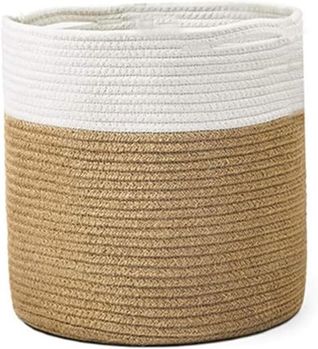 Plant pot with - liner,, woven