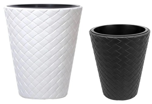 Rattan effect planter 14l - planter, 34l